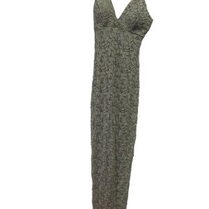 Windsor Green Embellished Sweetheart Maxi Dress